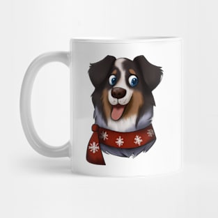 Cute Australian Shepherd Drawing Mug